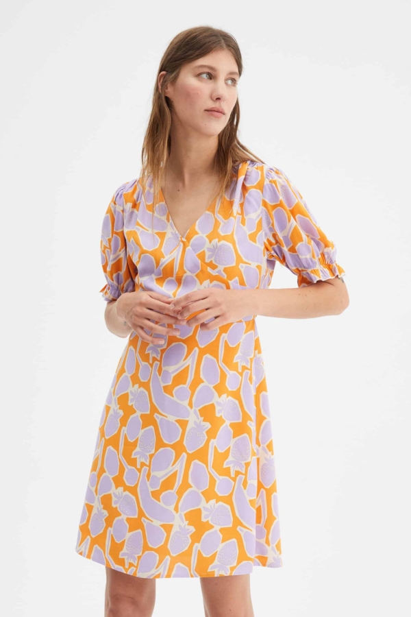 Fruit Print Mini Dress