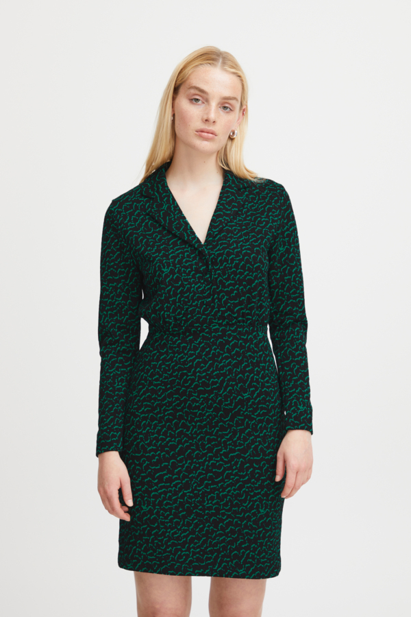 Kate Jacquard Dress Green
